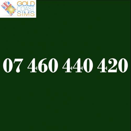 Gold Number 460 440 420 Perfect Business Mobile Number. Memorable Easy Sim Card