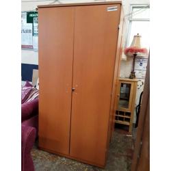 Lockable storage cupboard approx 100cm wide 200cm tall depth 40cm