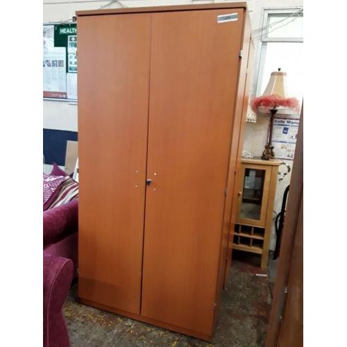 Lockable storage cupboard approx 100cm wide 200cm tall depth 40cm