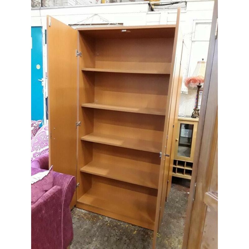 Lockable storage cupboard approx 100cm wide 200cm tall depth 40cm