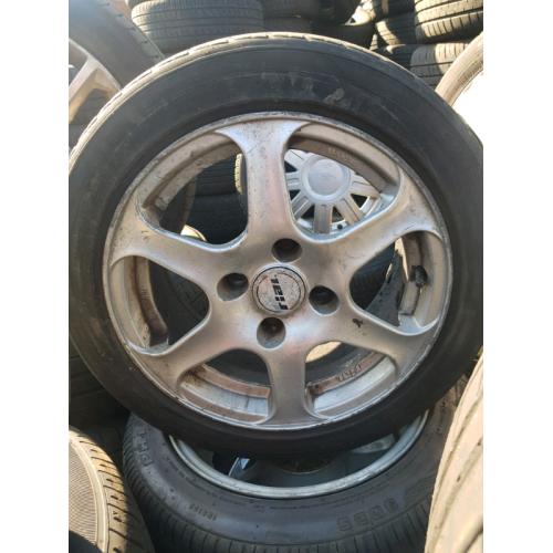 Rial alloy wheels rim with tyre peugeot 206