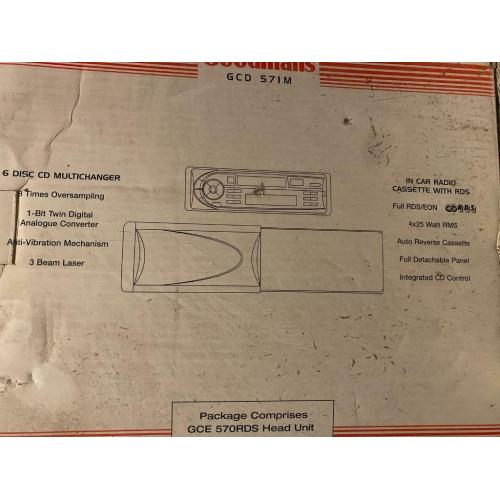Goodmans Car CD changer and head unit