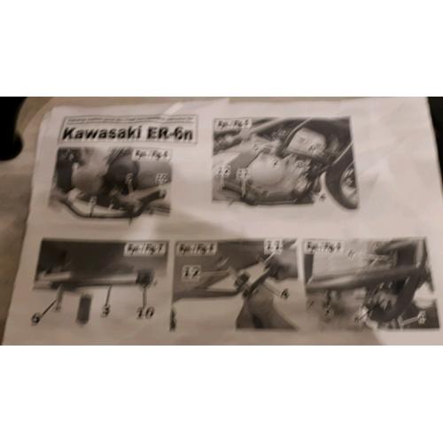 ER-6n motor cycle crash bars