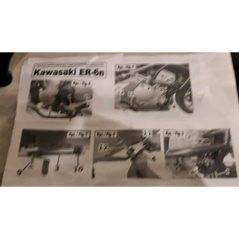 ER-6n motor cycle crash bars