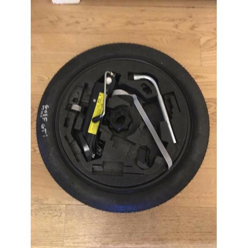 VW space saver wheel with tools