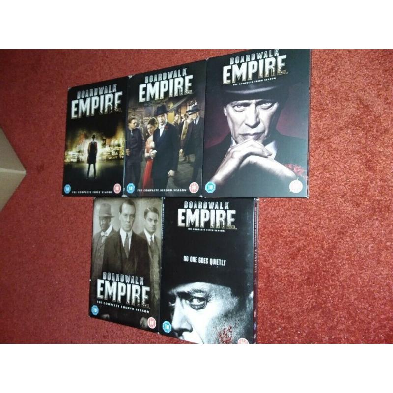 Boardwalk Empire Complete DVD Collection for sale.