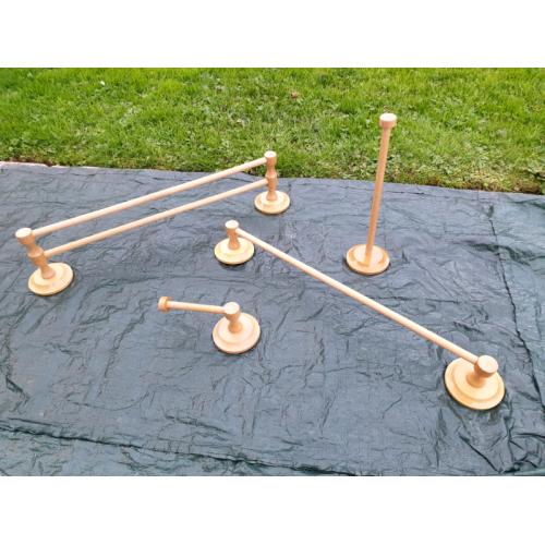 Bathroom Accessories Set (2 x Towel Rails; 2 x Toilet Roll Holders)