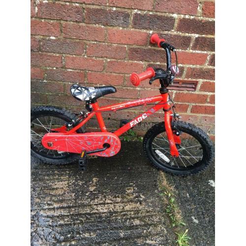 Red 16? bike.