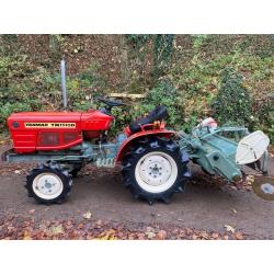 YANMAR YM1510D 4WD Compact Tractor & 4ft Rotavator Tiller ***WATCH VIDEO** 779 HOURS ** nice tractor