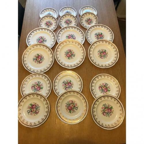 Weatherby Hanley England royal falcon ware set