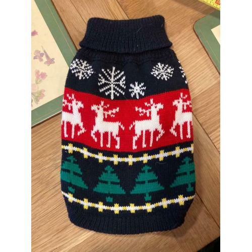 Small dog festive jumper