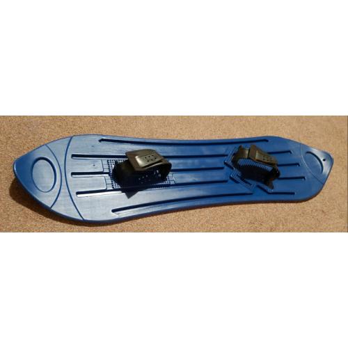 Plastic snowboard that was also used in Spain
