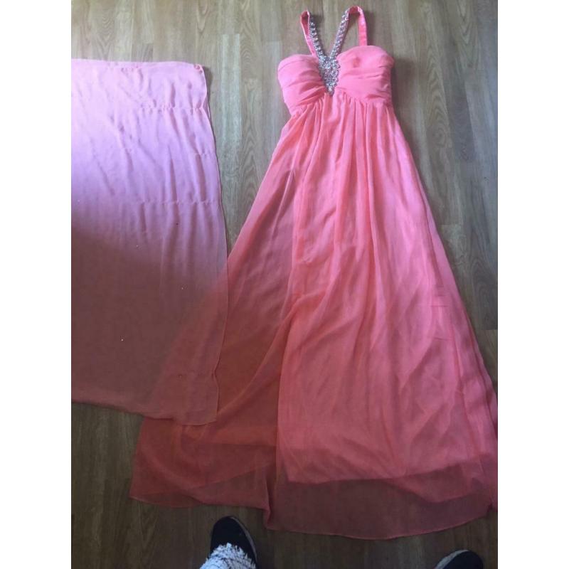 Coral dress in good condition