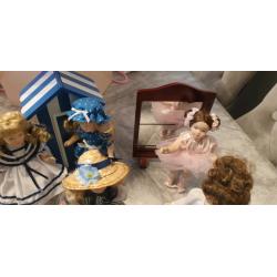 Porcelain doll set