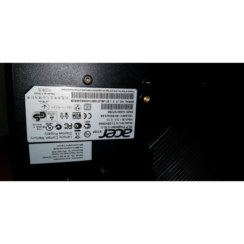 Home cinema projector and screen