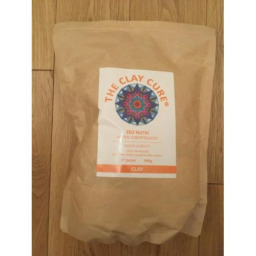 The Clay Cure Zeo Nutri Active Clinoptilolite ZEOLITE 900g Detox Lyme Heavy Metals etc.