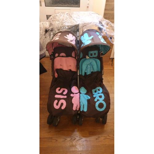Cossato Double pram