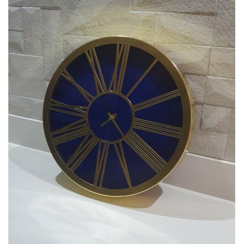 Navy and Gold Wall Clock