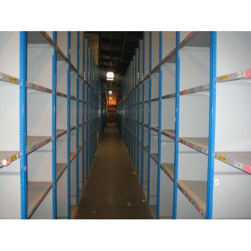 60 bays of dexion impex industrial shelving 2.4m high ( storage , pallet racking )