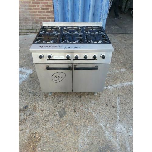 Falcon 6 burner cooker with oven heavy duty Nat gas with warranty huge stock..