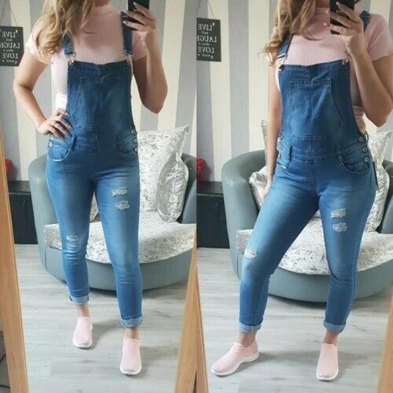 Denim dungarees