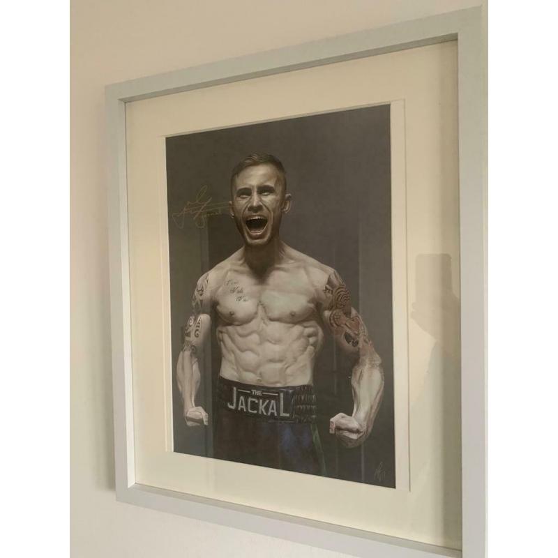 Signed picture Carl Framptom - boxing boxer