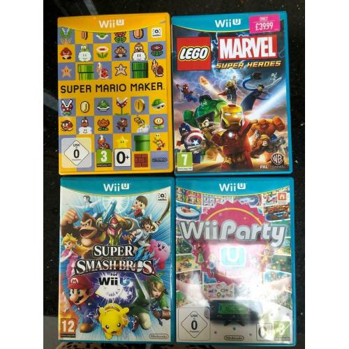 4 Wii u games