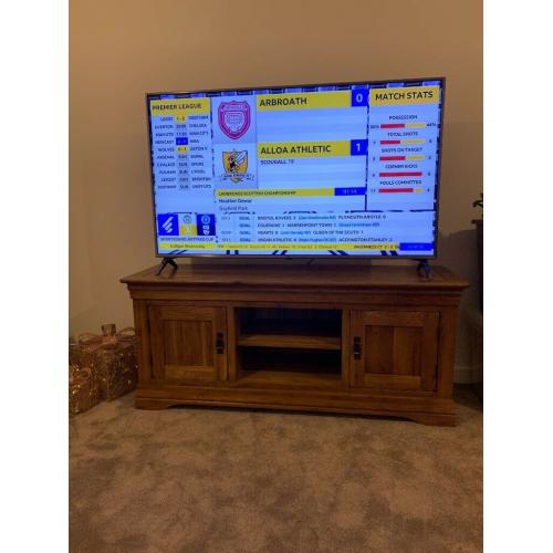 Large Solid Oak TV Unit TV Stand