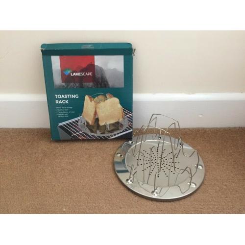 Brand new Lakescape toasting rack folds flat