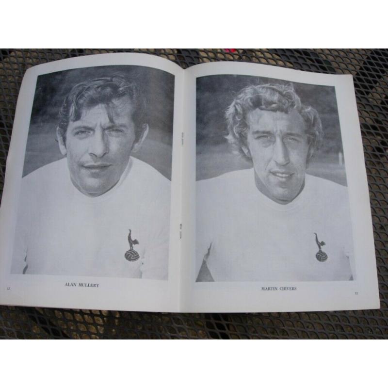 SPURS RARE PROGRAMME - BOURNEMOUTH v TOTTENHAM - PRE-SEASON FRIENDLY MATCH PROGRAMME - 29/7/72