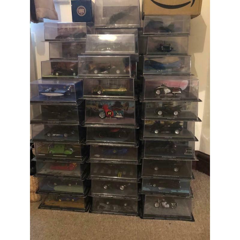 Collection of Batman vehicles.