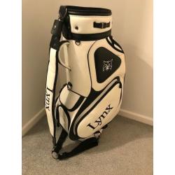 Leather Lynx Tour Golf Bag (Like new)
