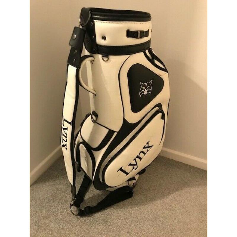 Leather Lynx Tour Golf Bag (Like new)