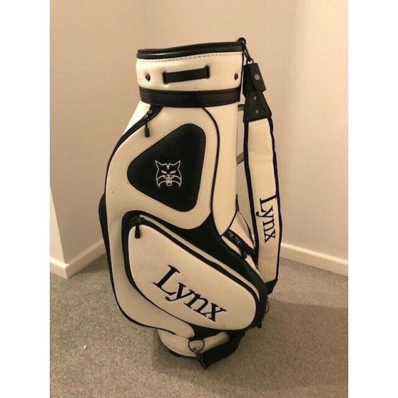 Leather Lynx Tour Golf Bag (Like new)
