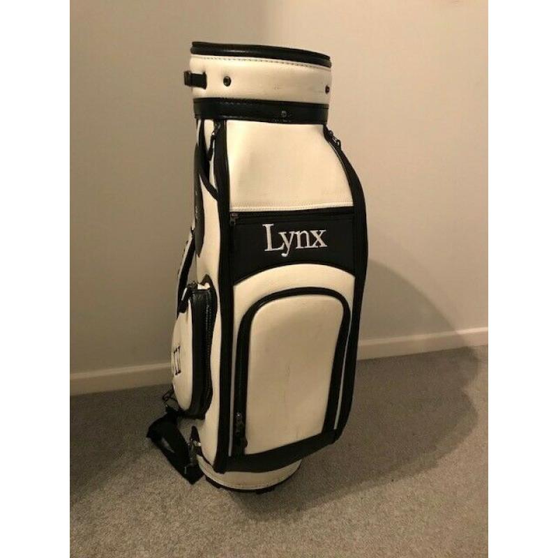 Leather Lynx Tour Golf Bag (Like new)